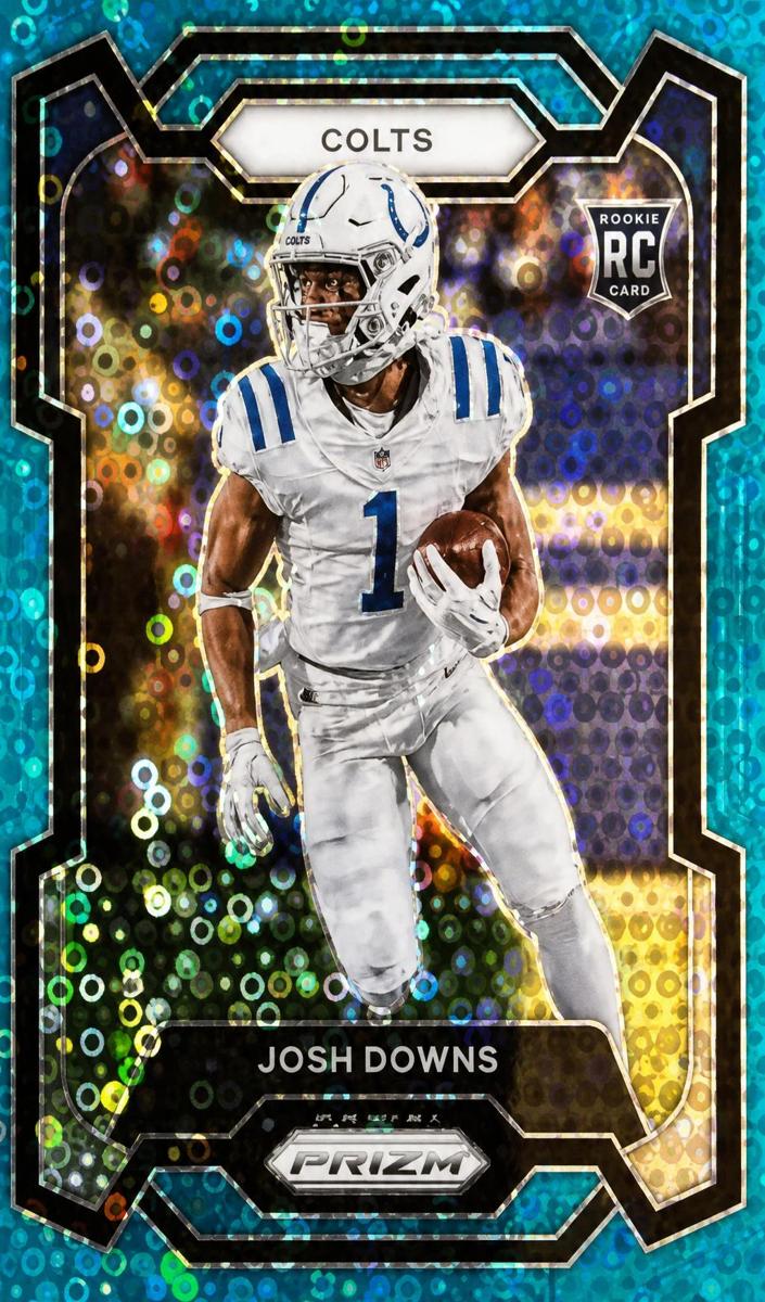 2023 Panini Prizm Football No Huddle Blue Josh Downs #345 PSA 10