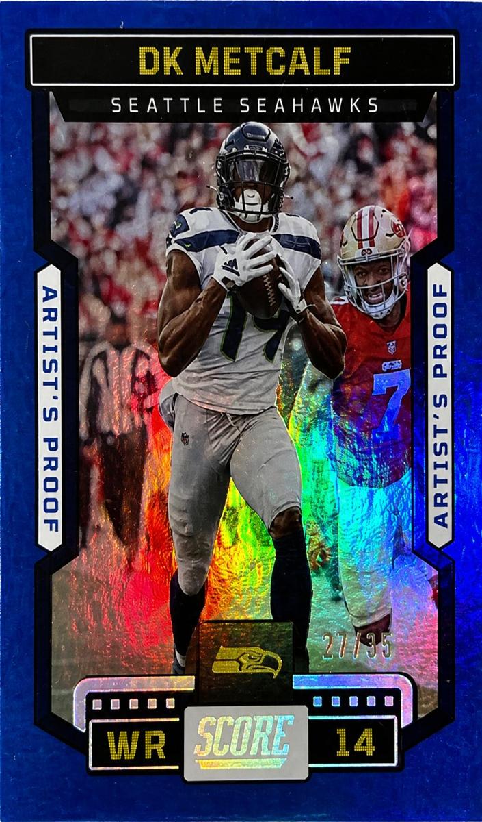2023 Panini Score Football Artist's Proof DK Metcalf #181