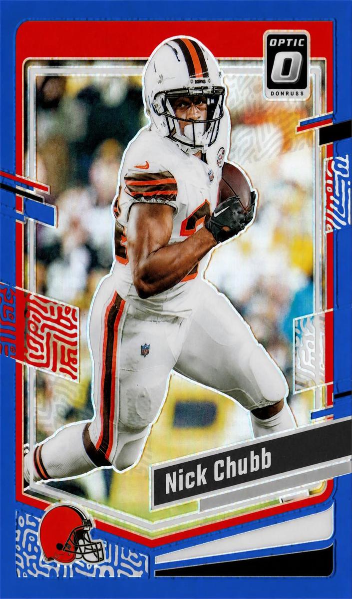 2023 Donruss Optic Football Blue Nick Chubb #200