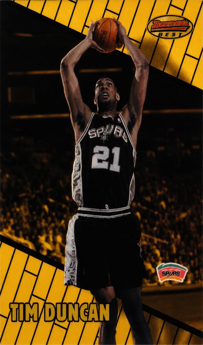 1999 Bowman's Best Basketball Refractor Tim Duncan #30 PSA 8.5