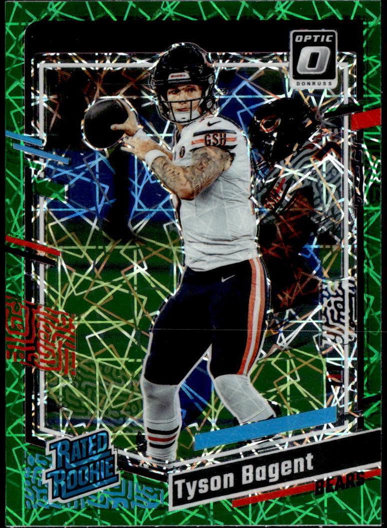 2023 Donruss Optic Football Green Velocity Tyson Bagent #216 PSA 9