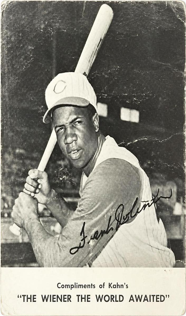 1961 Kahn's Wieners Baseball Frank Robinson #NNO PSA 4