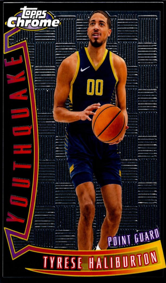2023 Topps Chrome Basketball Tyrese Haliburton #YQ-15 PSA 8