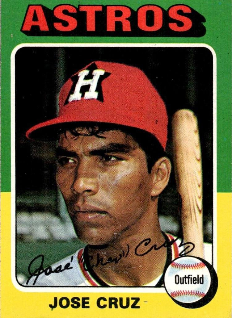 1975 O-Pee-Chee Baseball Jose Cruz #514 PSA 9