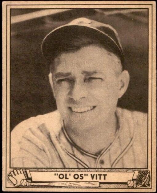1940 Play Ball Baseball Old OS Vitt #47 PSA 5