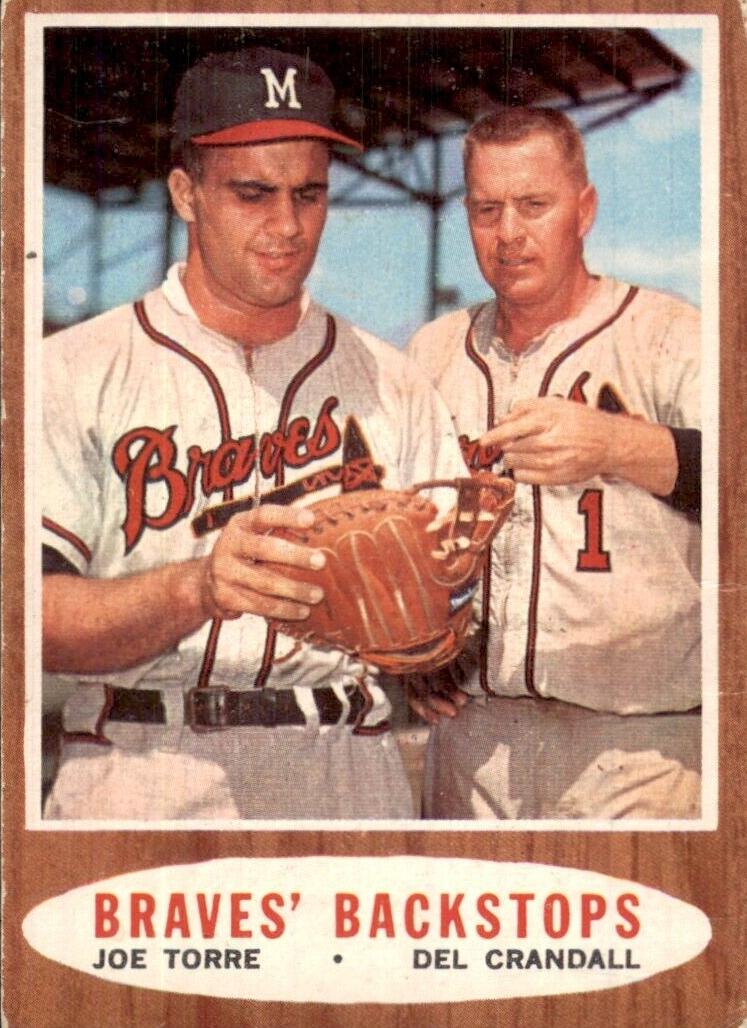 1962 Topps Baseball Braves' Backstops #351