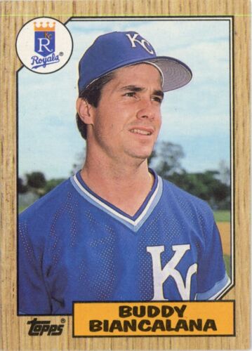 1987 Topps Baseball Buddy Biancalana #554 PSA 7