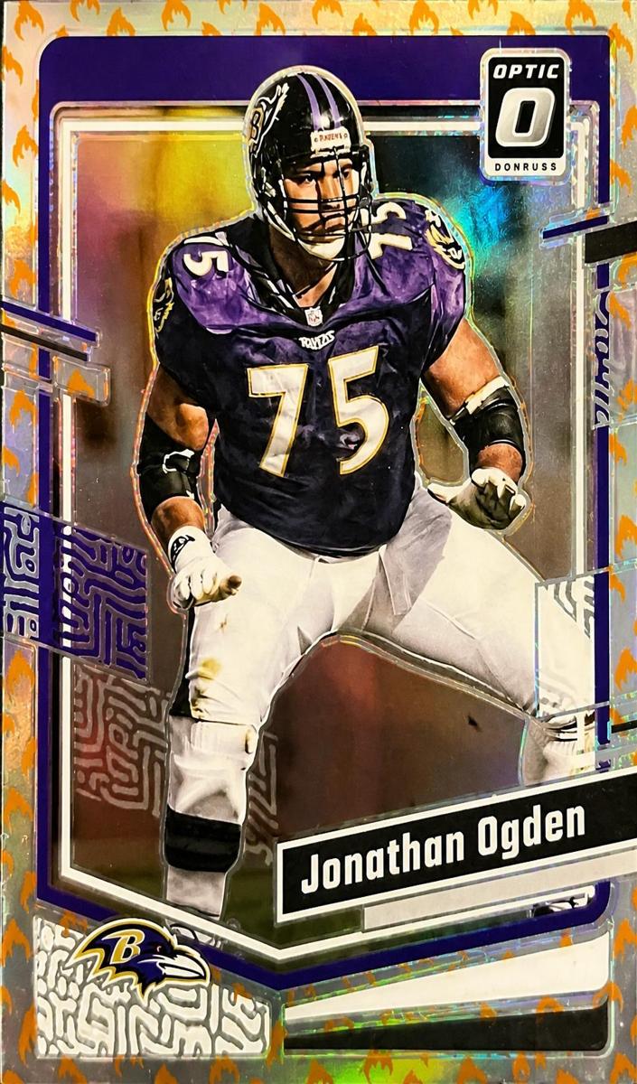 2023 Donruss Optic Football Fire Jonathan Ogden #13