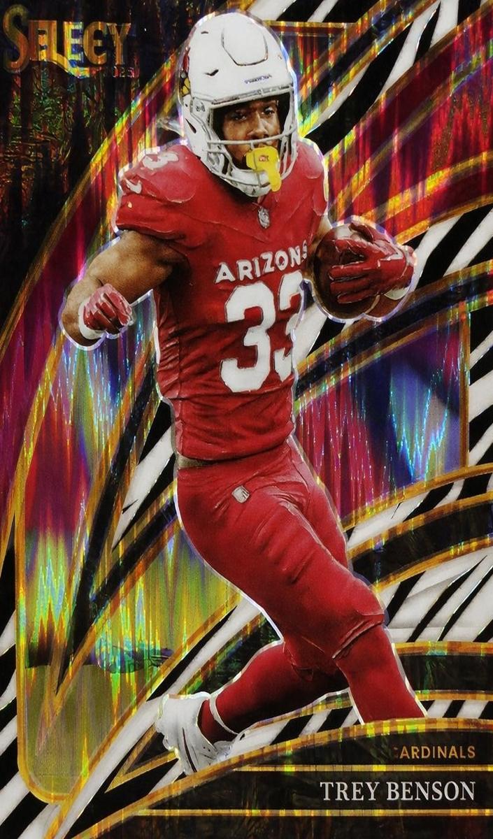 2025 Panini Select Football Zebra Trey Benson #224