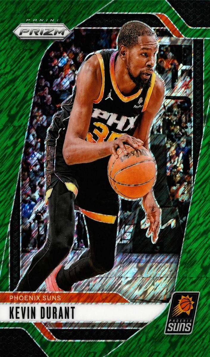 2024 Panini Prizm Basketball Green Shimmer FOTL Kevin Durant #187