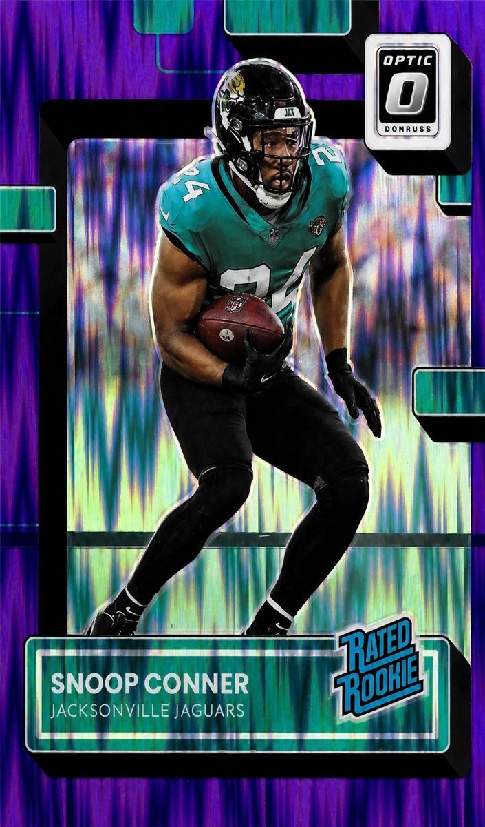 2022 Donruss Optic Football Purple Shock Snoop Conner #279