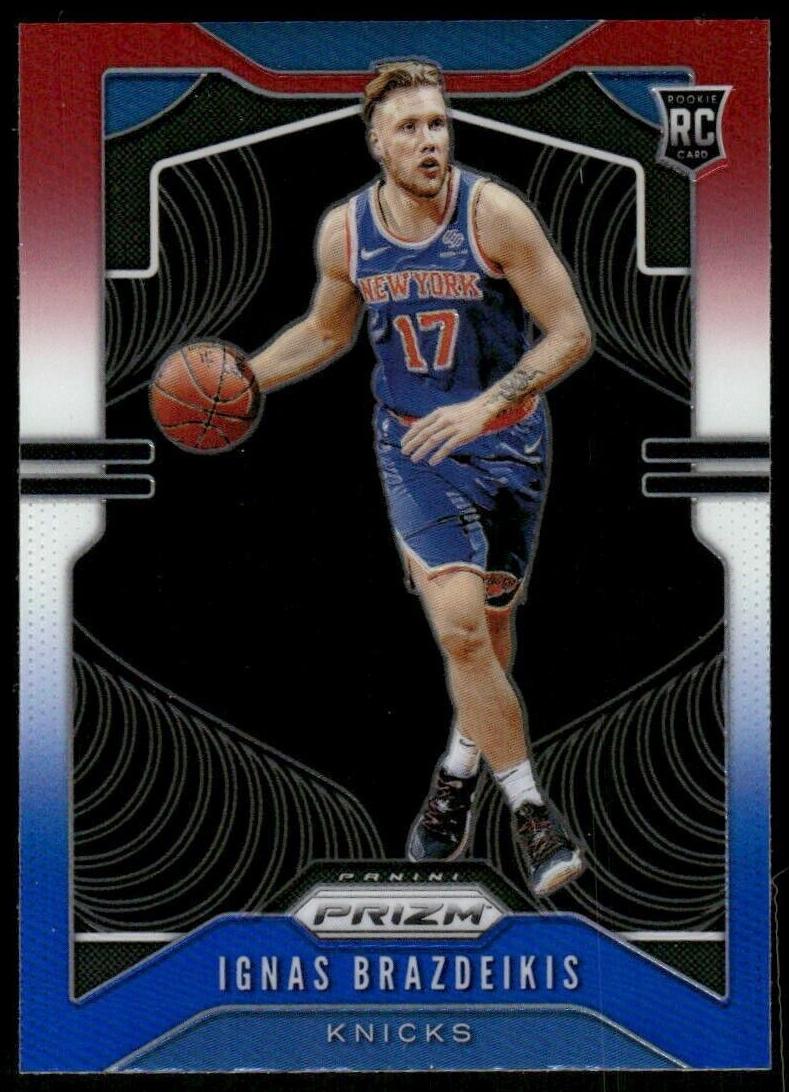 2019 Panini Prizm Basketball Red White Blue Ignas Brazdeikis #284 PSA 8.5