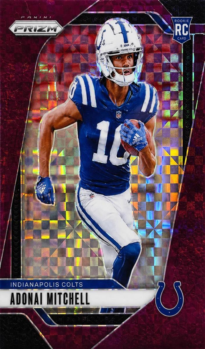 2024 Panini Prizm Football Purple Power Adonai Mitchell #303