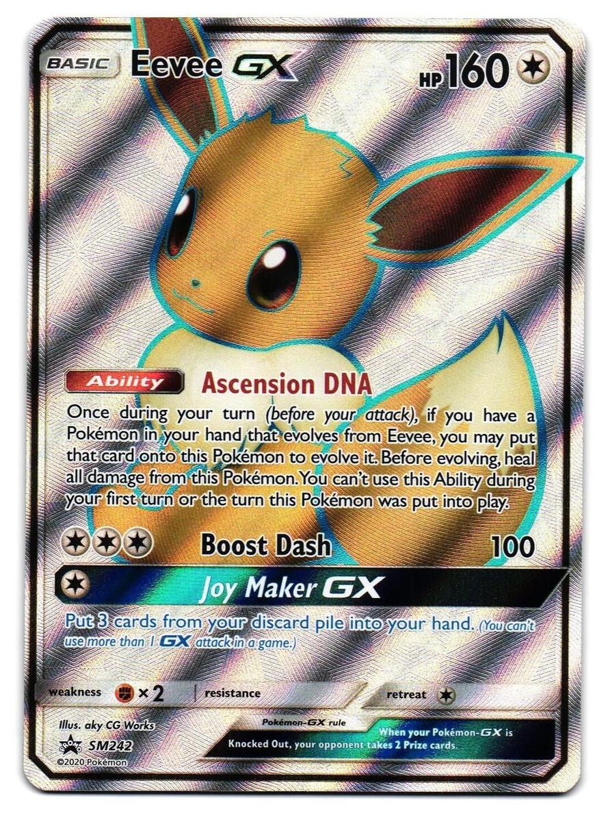 2020 Pokemon Sun & Moon Black Star Promo Eevee #SM242