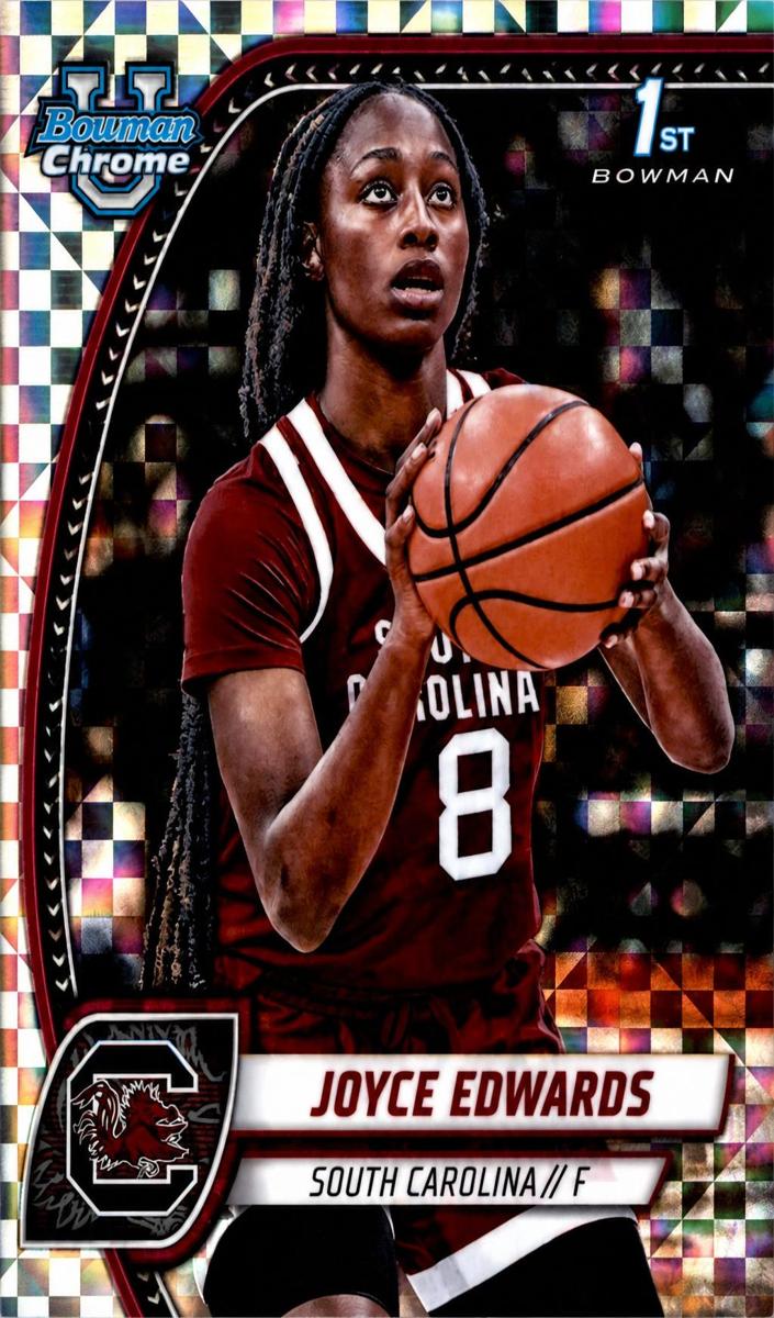 2024 Bowman Chrome University Basketball X-Fractor Joyce Edwards #36 PSA 10