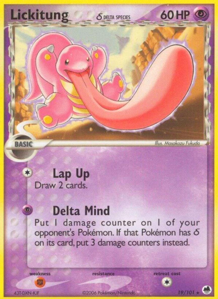 2006 Pokemon EX Dragon Frontiers Lickitung #19 PSA 9