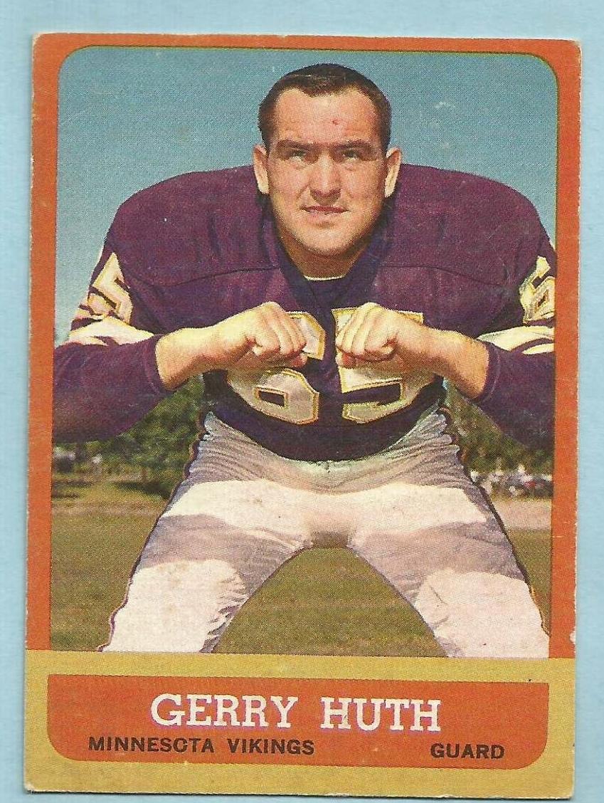 1963 Topps Football Gerry Huth #104