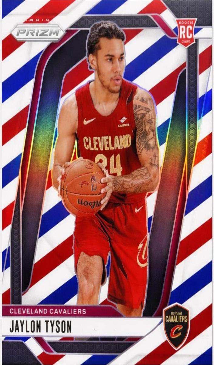 2024 Panini Prizm Basketball Red White and Blue Jaylon Tyson #228