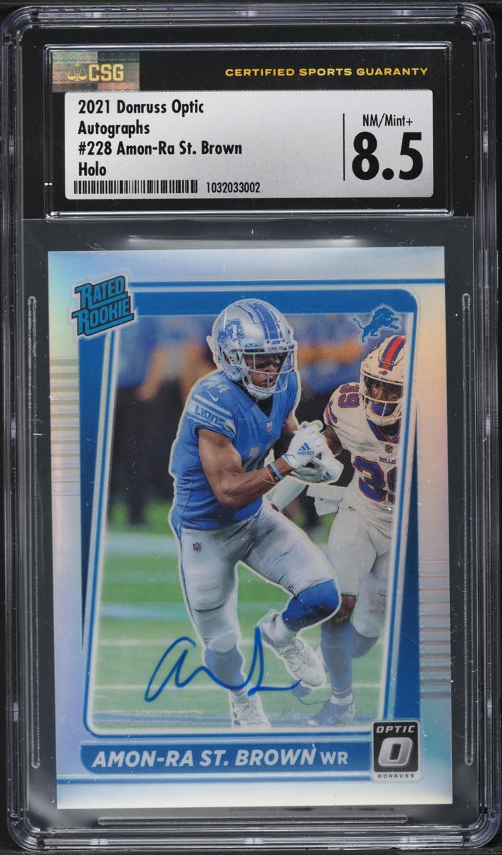 2021 Donruss Optic Football Holo Amon-Ra St. Brown #228