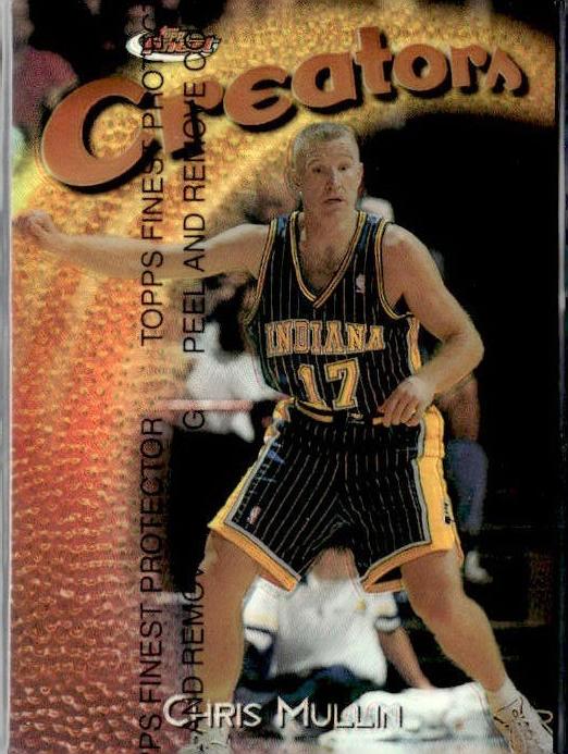 1997 Topps Finest Basketball Refractor Chris Mullin #256 PSA 7