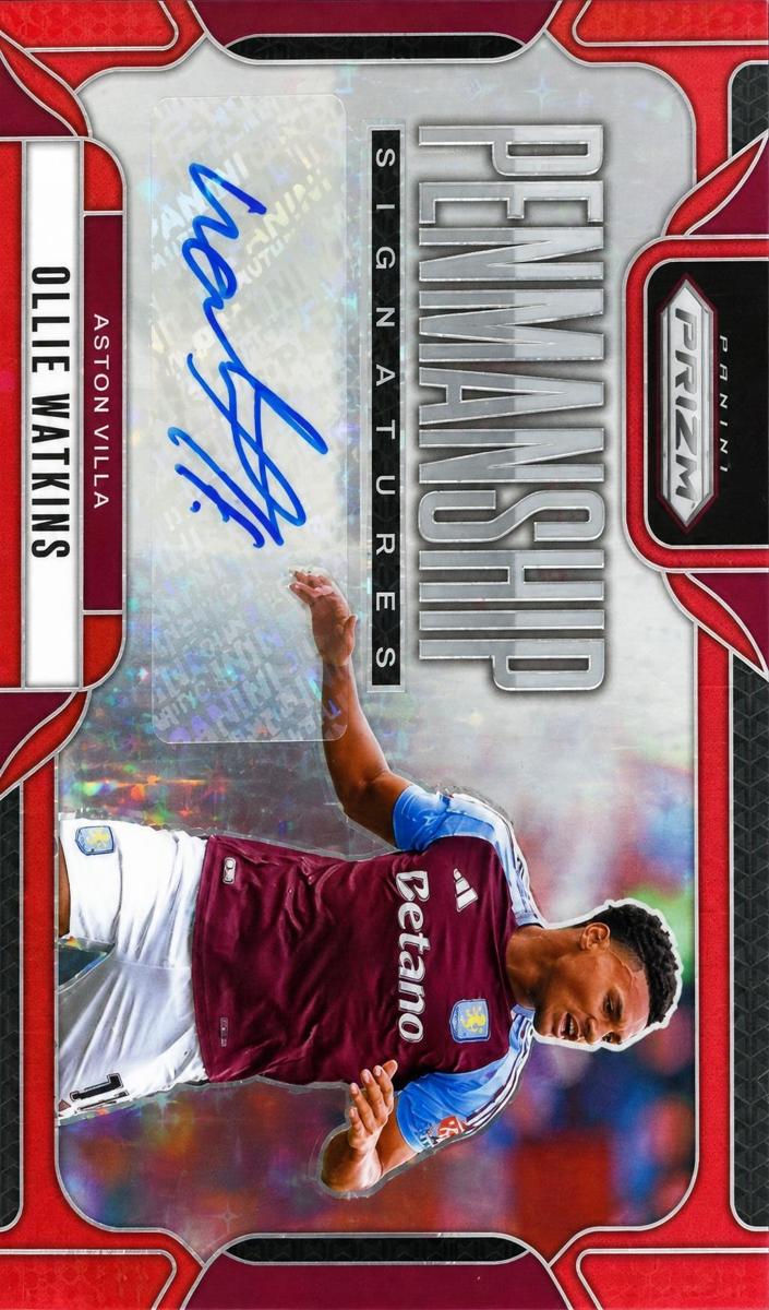 2024 Panini Prizm Premier League Soccer Red Stars Ollie Watkins #P-OW