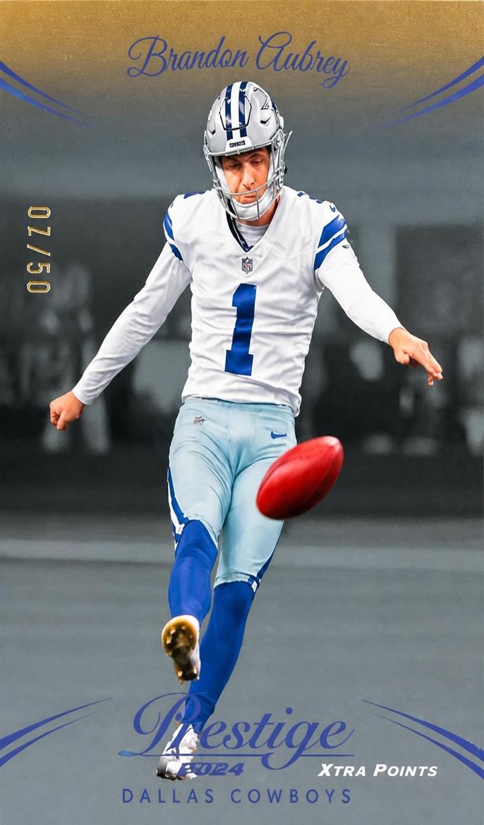 2024 Panini Prestige Football Xtra Points Platinum Brandon Aubrey #81