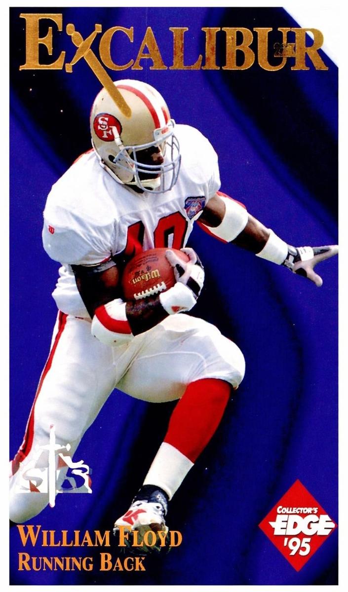1995 Collector's Edge Excalibur Football Sword and Stone Diamond William Floyd #6