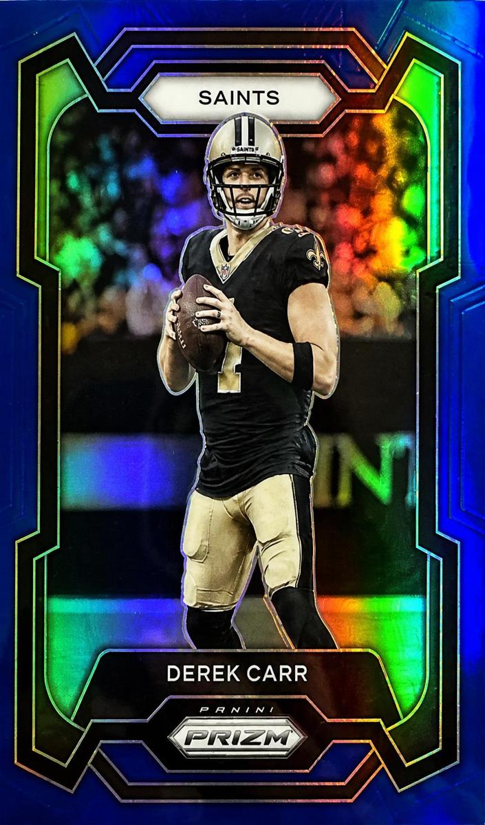 2023 Panini Prizm Football Blue Derek Carr #213