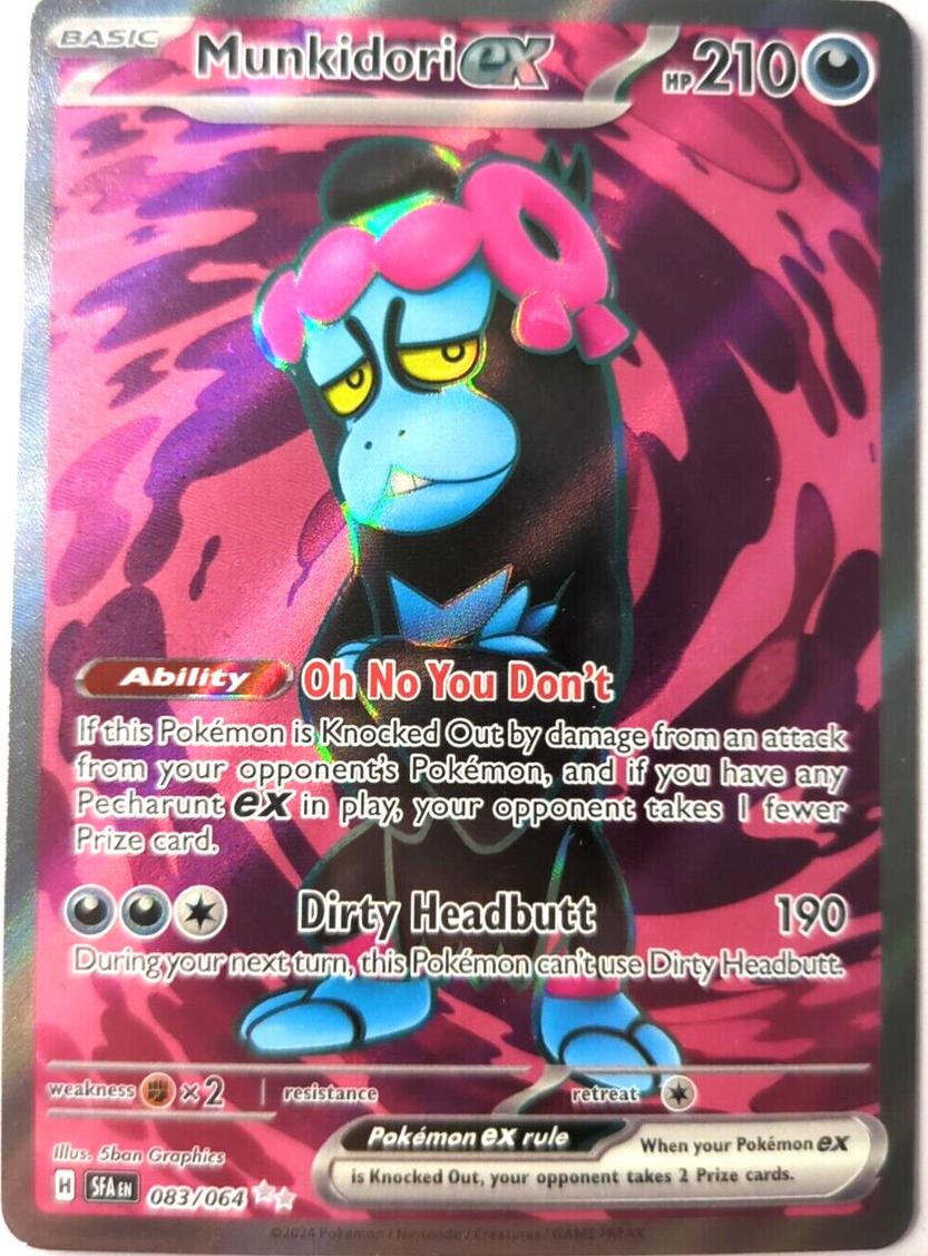2024 Pokemon Scarlet & Violet Shrouded Fable Munkidori #83 PSA 10