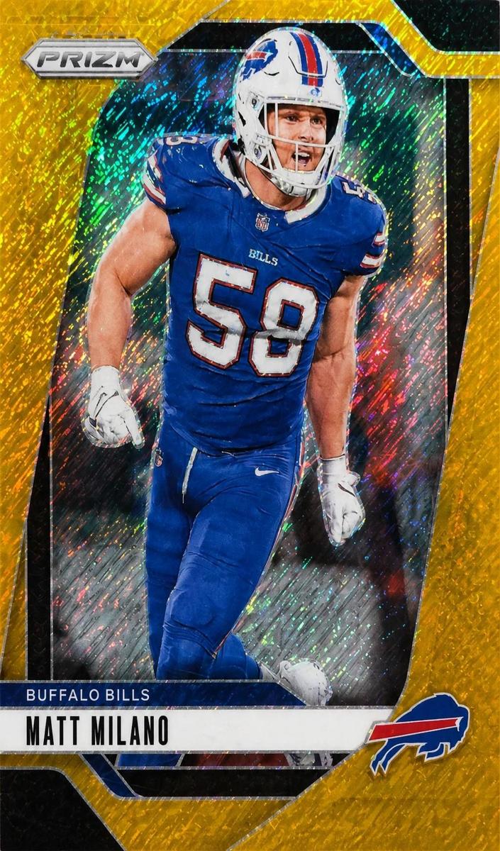 2024 Panini Prizm Football Gold Matt Milano #33 PSA 9