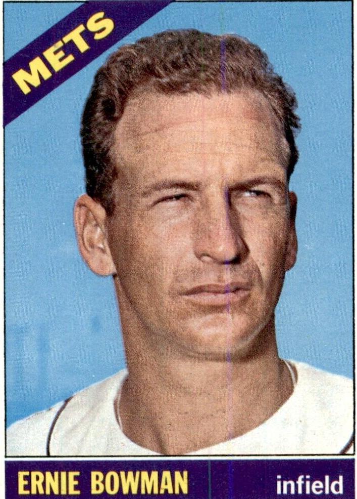 1966 Topps Baseball Ernie Bowman #302 PSA 6.5