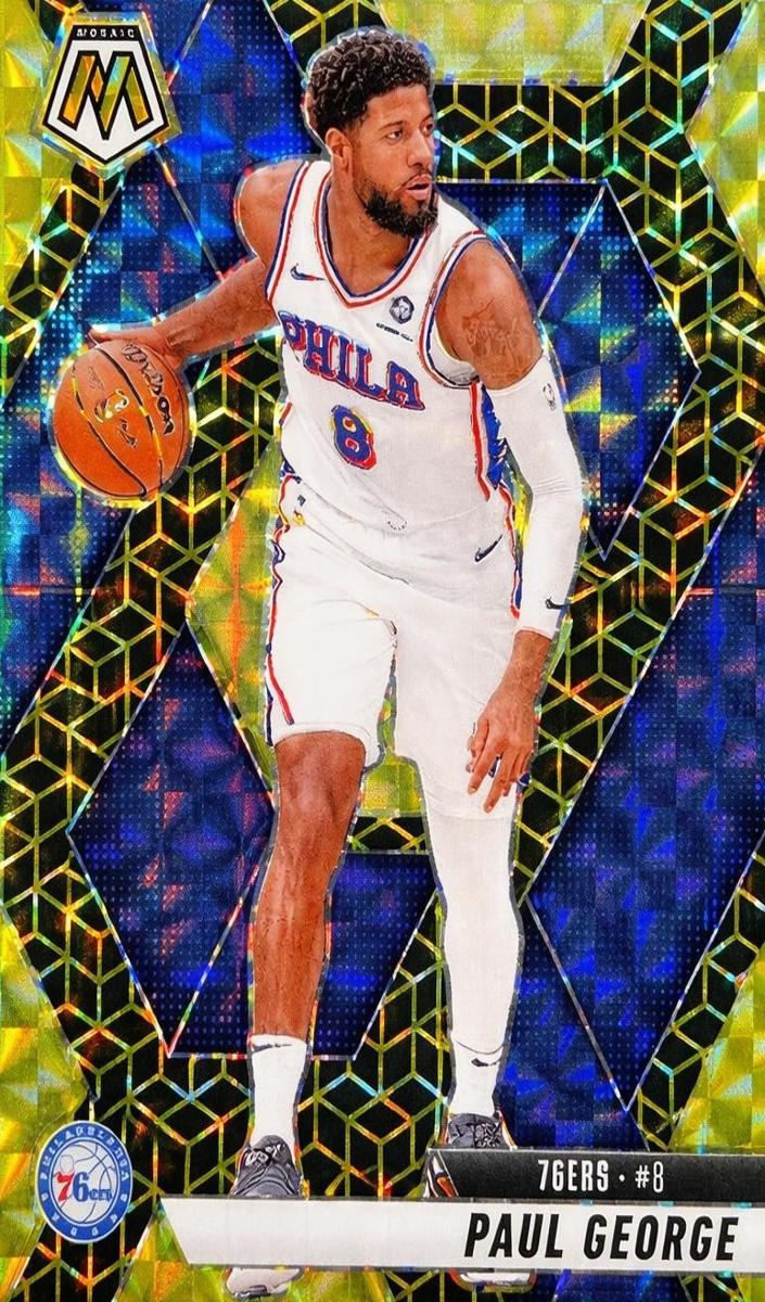 2024 Panini Mosaic Basketball Spectris Gold FOTL Paul George #14