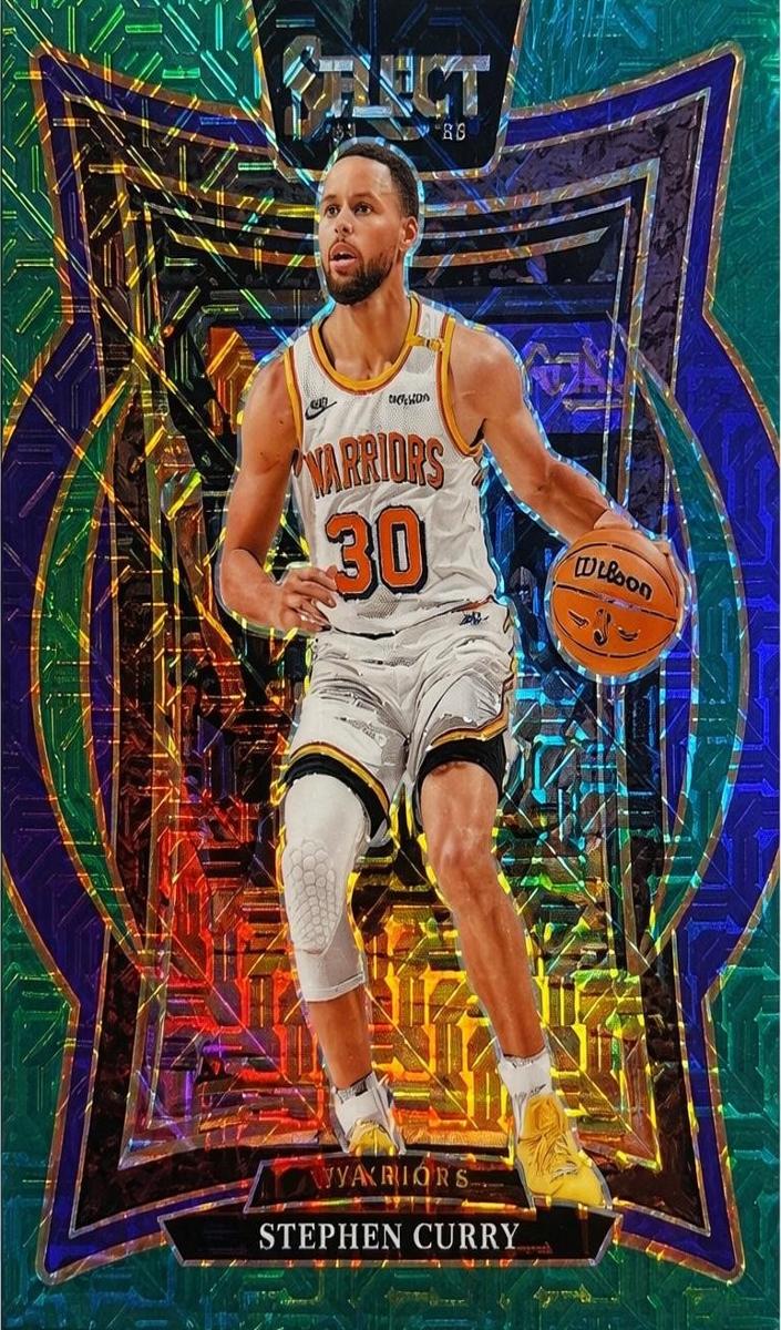 2024 Panini Select Basketball Green Mojo Stephen Curry #7