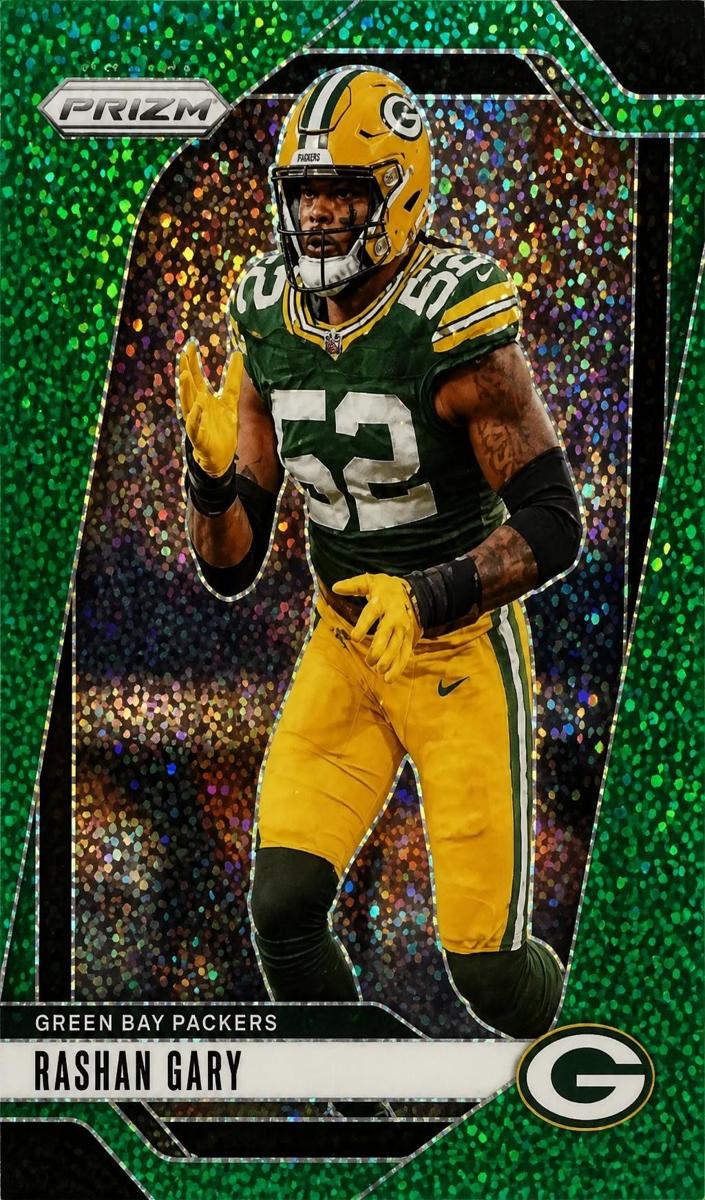 2024 Panini Prizm Football Green Sparkle Rashan Gary #107