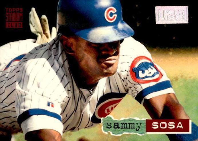 1994 Topps Stadium Club Baseball First Day Issue Sammy Sosa #80 PSA 9