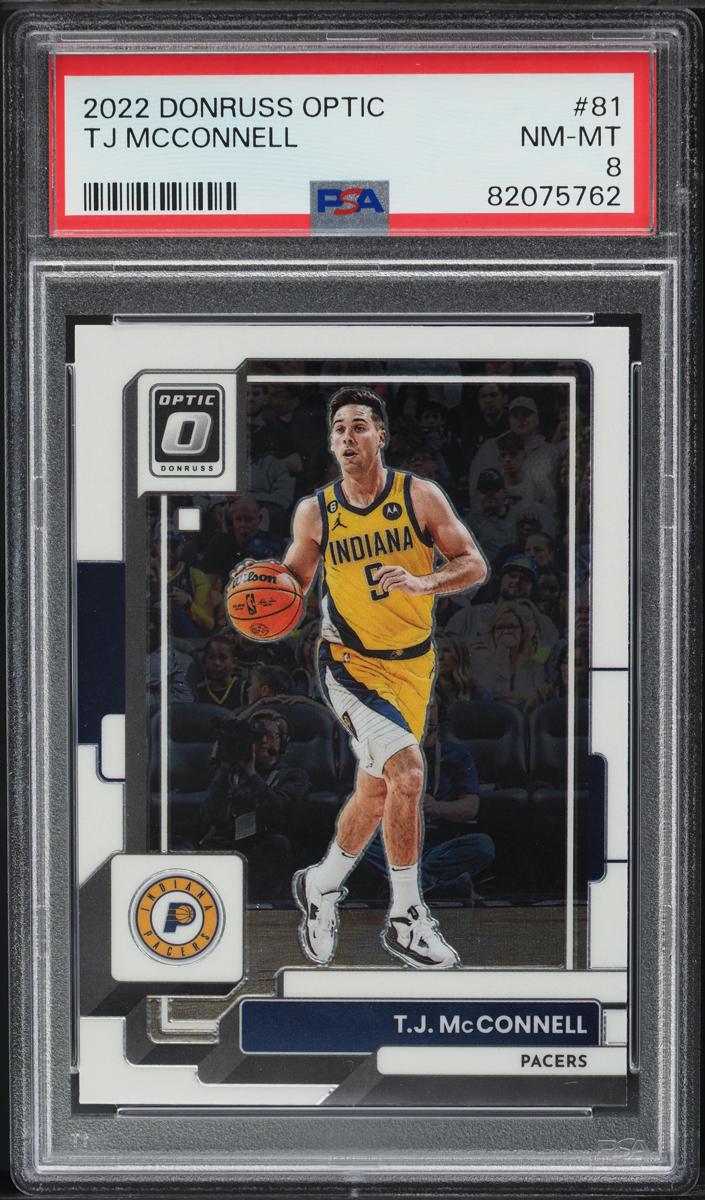 2022 Donruss Optic Basketball T.J. McConnell #81 PSA 8