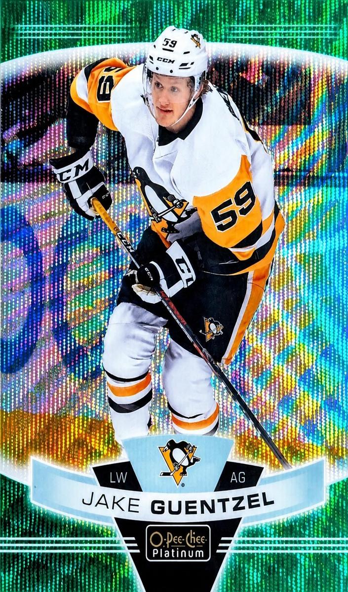 2019 O-Pee-Chee Platinum Hockey Emerald Surge Jake Guentzel #88