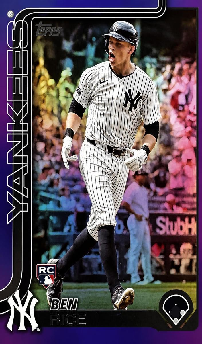 2025 Topps Baseball Purple Rainbow Ben Rice #337