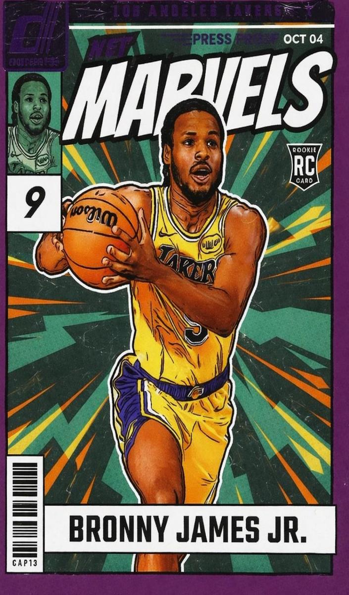 2024 Panini Donruss Basketball Press Proof Purple Bronny James Jr. #11 PSA 9