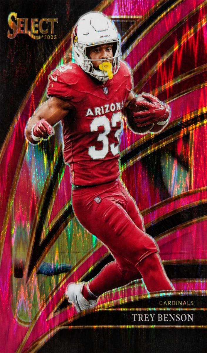 2025 Panini Select Football Pink Shock Trey Benson #224