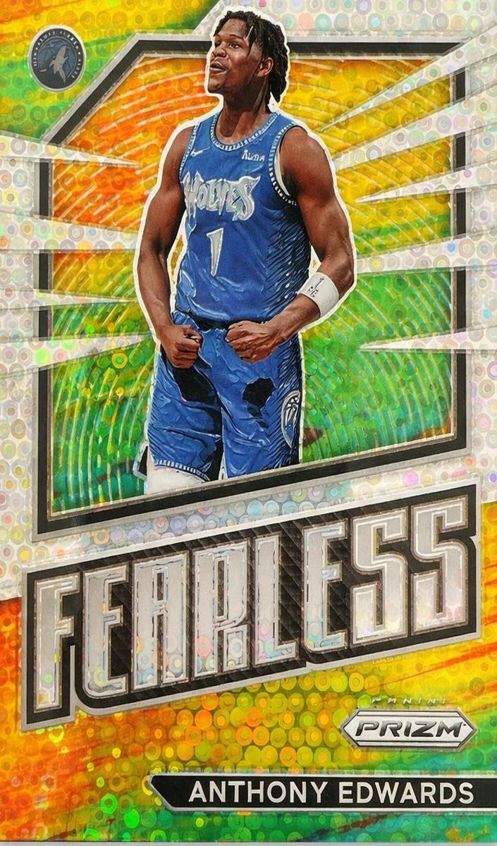 2022 Panini Prizm Basketball Fast Break Anthony Edwards #10 PSA 10