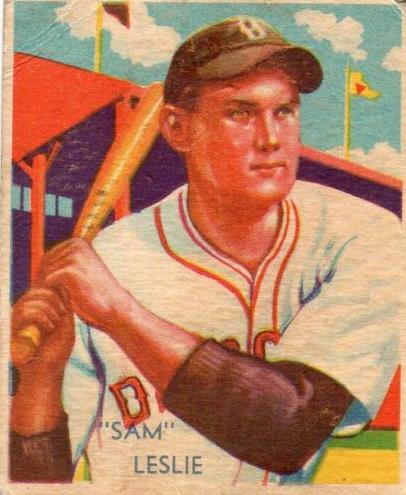1935 Diamond Stars Baseball Sam Leslie #68 PSA 4