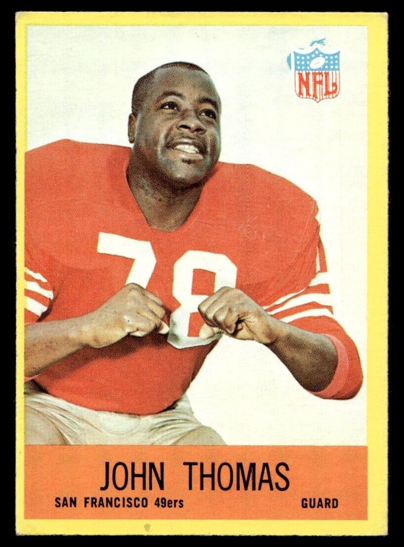 1967 Philadelphia Football John Thomas #177