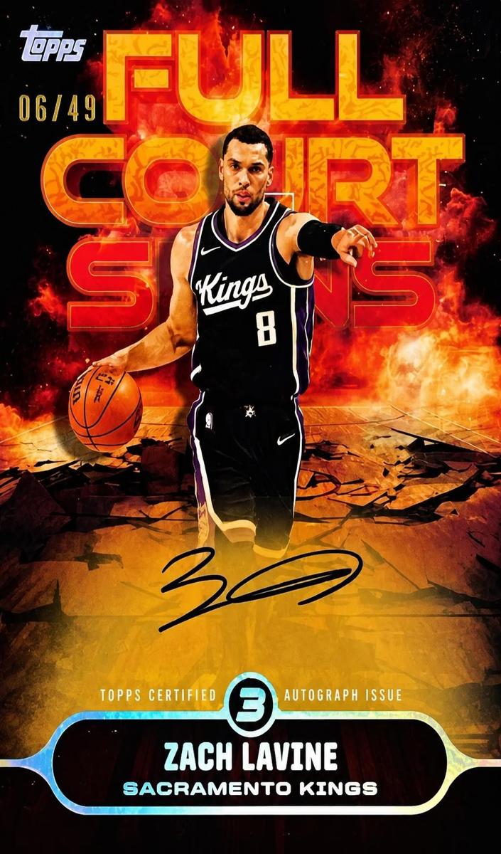2025 Topps Three Basketball Zach LaVine #FS-ZL