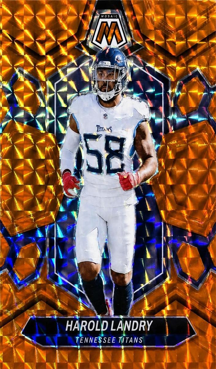 2024 Panini Mosaic Football Orange Harold Landry #216