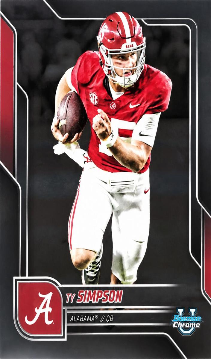 2025 Bowman Chrome University Football Ty Simpson #151