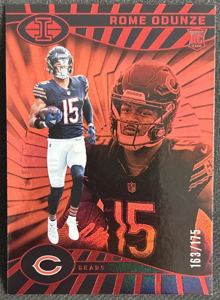 2024 Panini Illusions Football Red Trophy Collection Rome Odunze #14