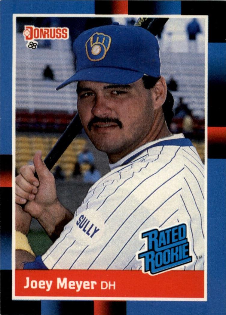 1988 Donruss Baseball Joey Meyer #36 PSA 9
