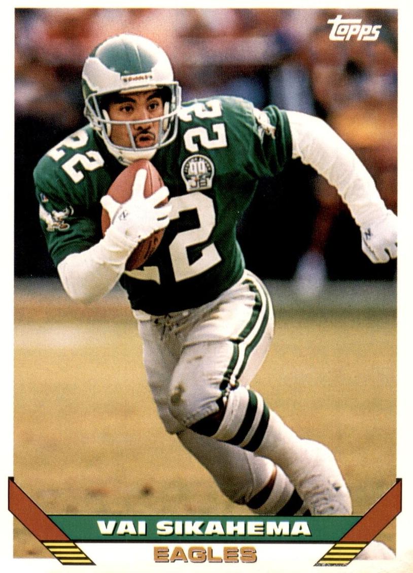 1993 Topps Football Vai Sikahema #487