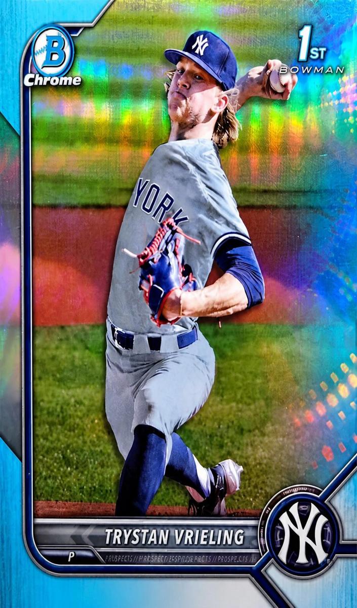 2022 Bowman Draft Baseball Sky Blue Trystan Vrieling #BDC-43